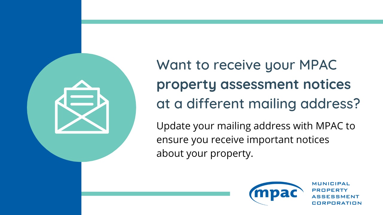 image explaining to visit the MPAC website to update your mailing address