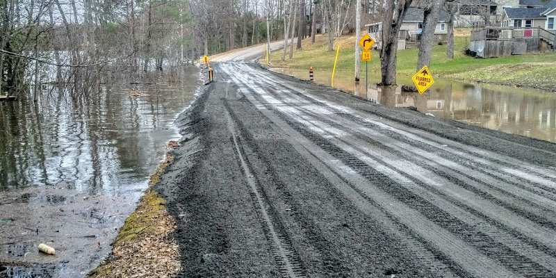 flooded road