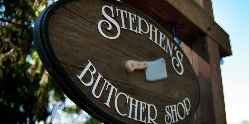 stephen's butcher shop logo