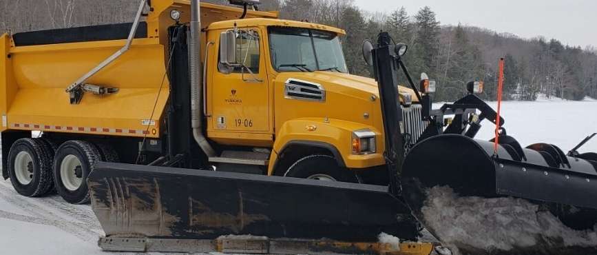 winter plow truck