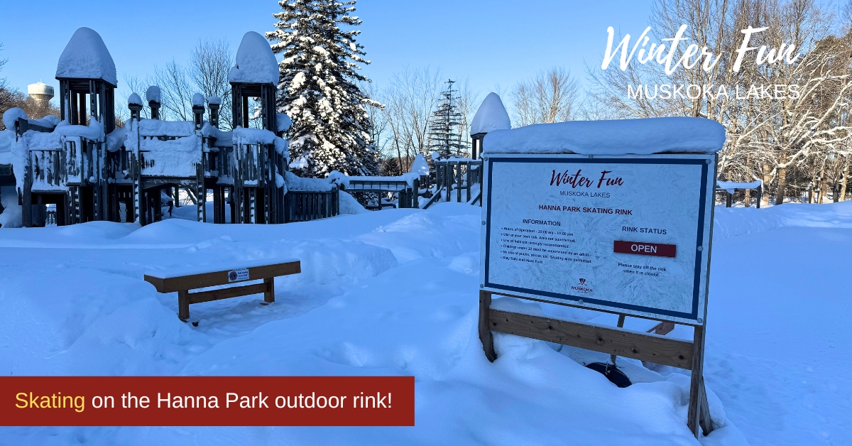 Skating on the hanna park outdoor rink