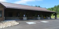 looking at building from parking lot