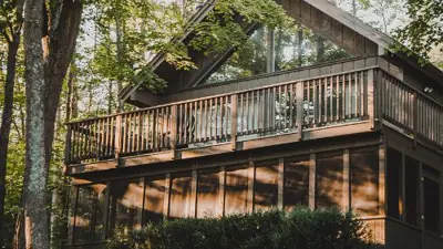 cottage on top of a hill