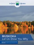 District of Muskoka Economic Development and Community Profile cover page