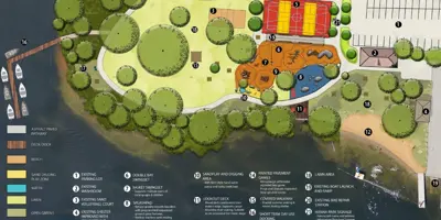 rendering of park design for Hanna Park