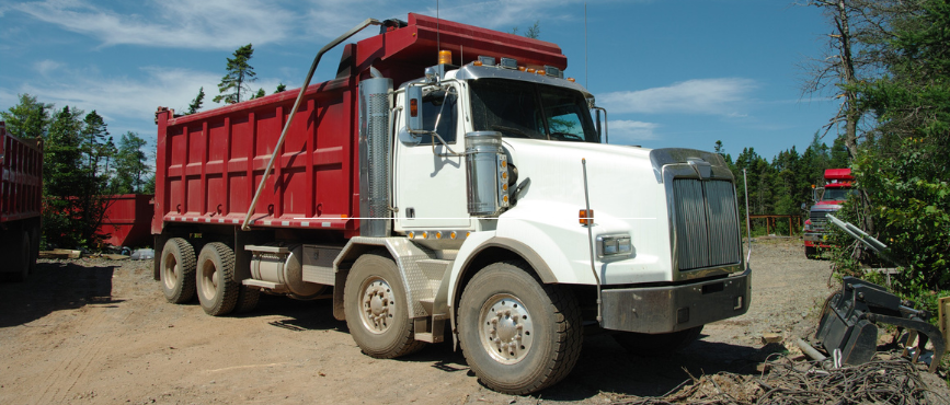 A large dump truck